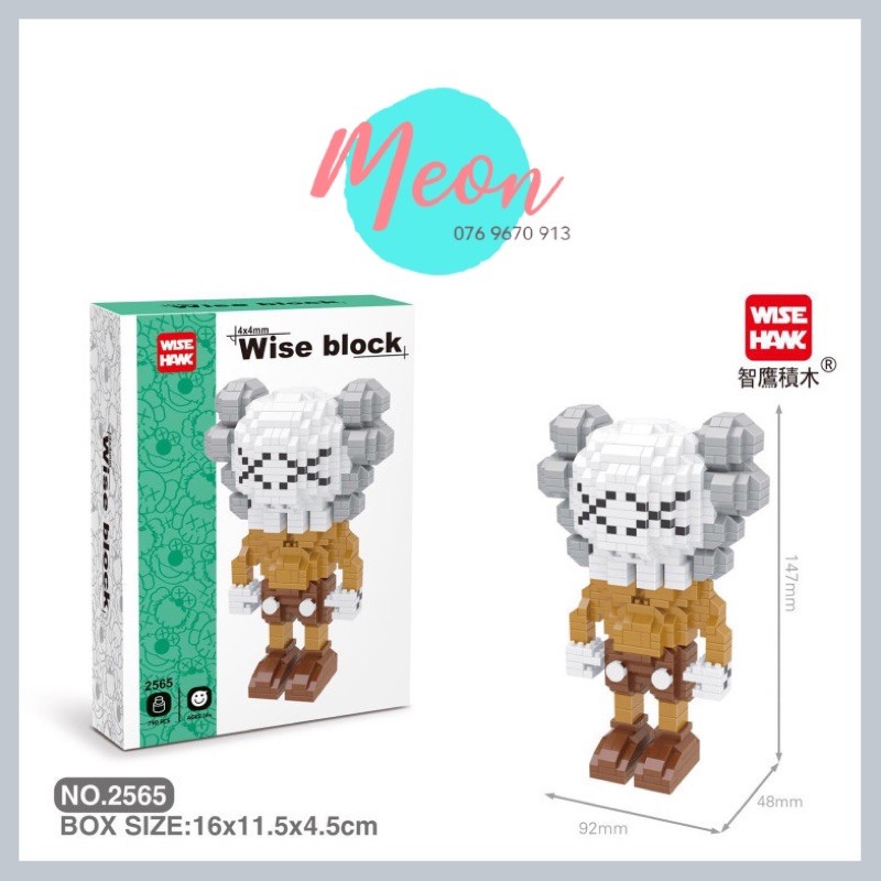 Xếp hình lego Kaws - miniblock kaws Size L