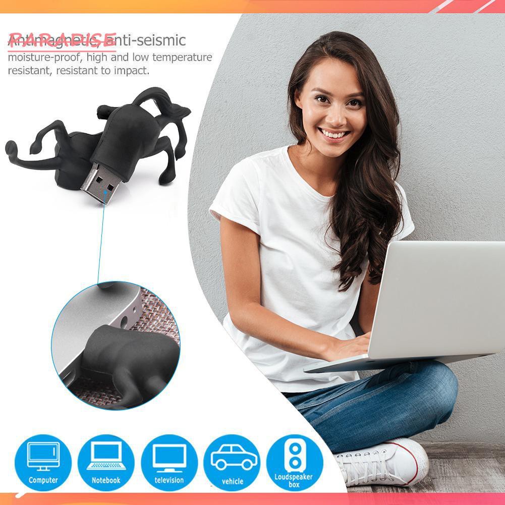 Usb 2.0 Hình Chú Ngựa Màu Đen Cho Laptop / Máy Tính Để Bàn | BigBuy360 - bigbuy360.vn