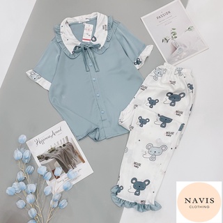 [THANH LÝ HÀNG LỖI] Pyjama lụa satin mẫu mới
