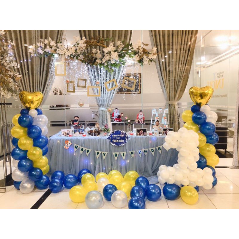 Combo set bóng trang trí sinh nhật chuẩn đầy đủ cho bé MS123