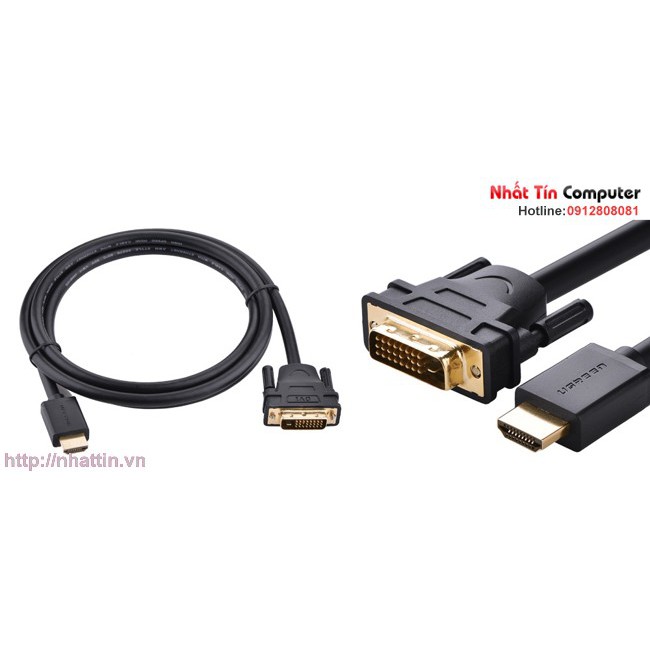 Cáp HDMI to DVI 24+1 dài 5m cao cấp Ugreen 10137