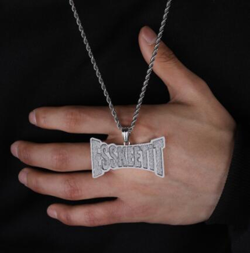 Dây chuyền mặt hình chữ cái phong cách hip hop cá tính thời trang cho cả nam và nữ