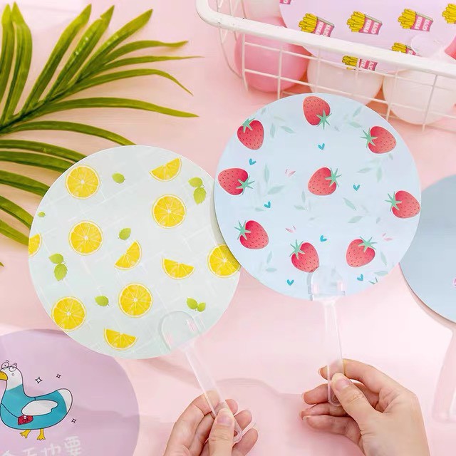 Quạt nhựa cầm tay quạt cute quạt quạt tròn #4