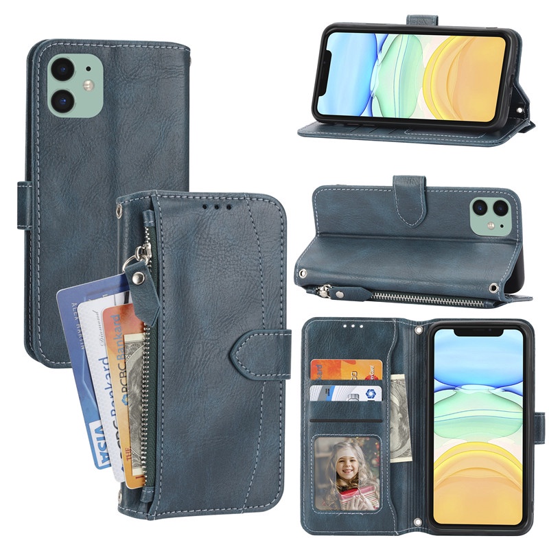 Ốp Điện Thoại Da Gập Cho IPhone 12 11 Pro X XS Max 8 7 6 6s Plus SE 2020