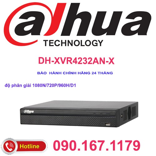 Đầu ghi hình HDCVI/TVI/AHD và IP 32 kênh DAHUA XVR4232AN-X