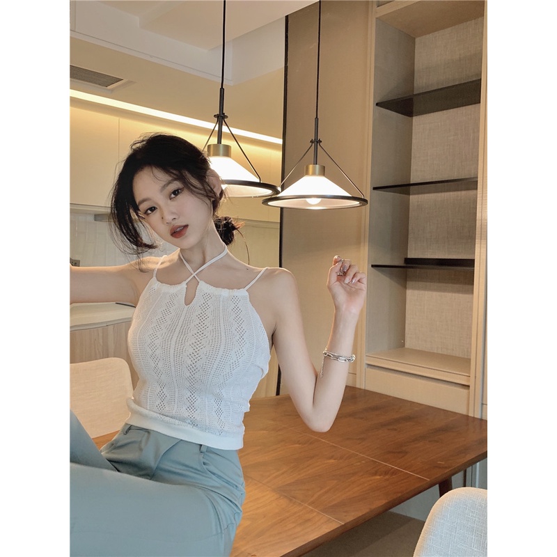 Áo 2 dây yếm dệt kim