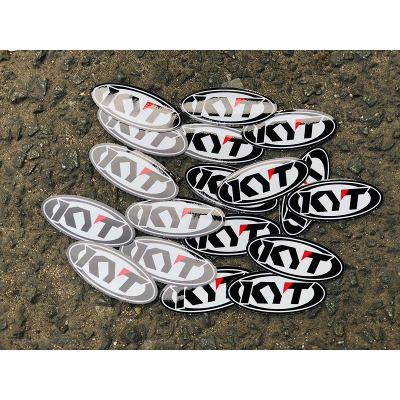 Tem Decal Sticker Logo KYT Trang Trí Xe, Nón Bảo Hiểm,laptop,vali