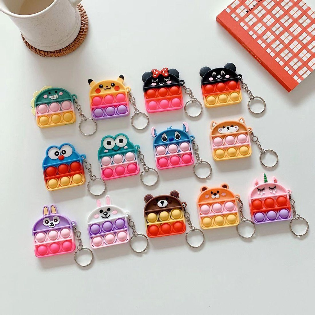 Móc Khóa Hình Khủng Long / Doraemon / Kỳ Lân Mini Dễ Thương