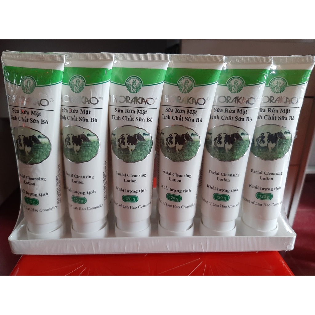 Sữa Rửa Mặt Con Bò E100 80g + THORAKAO 120g + THORAKAO sữa tươi & dưa leo 100g + Dưa Leo E100g