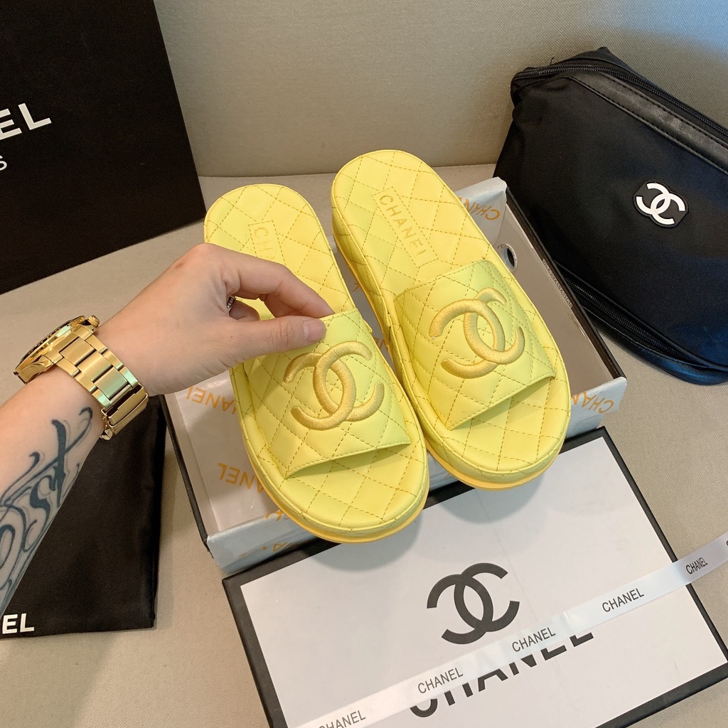 Mới Dép Xỏ Ngón Da Tổng Hợp Mềm 4Cm Thời Trang Cho Nữ