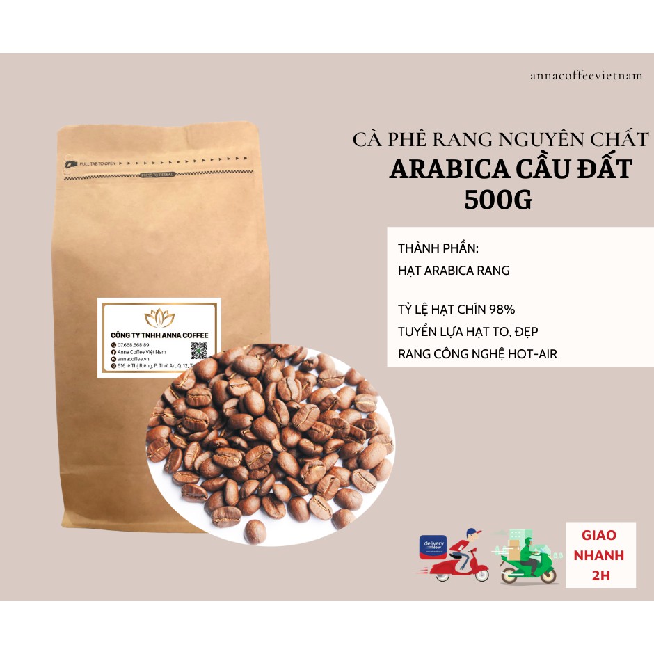 Cà Phê Arabica cầu đất rang sẵn hạt mộc nguyên chất 1kg đắng dịu hương thơm nhẹ nhàng quyến rũ vị hơi chua | BigBuy360 - bigbuy360.vn