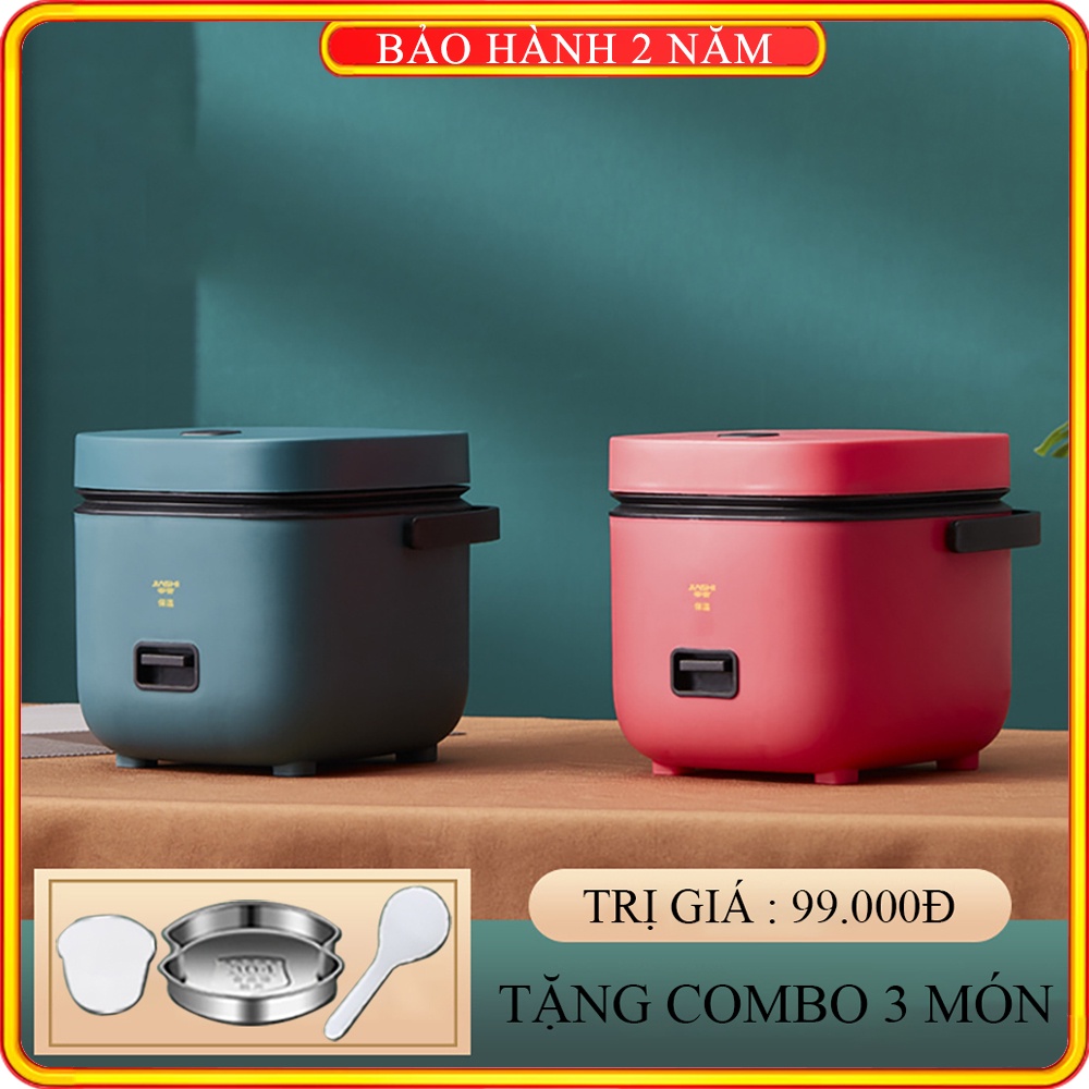 Nồi cơm điện mini đa năng JASHI nấu cơm, cháo, hầm xương, luộc, hấp dành cho 1 đến 3 người ăn