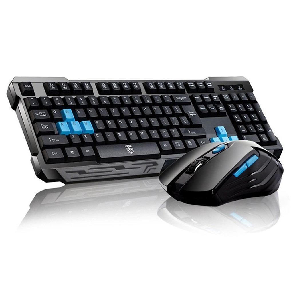 Combo Bàn Phím Chuột Không Dây V60 V61 cao cấp, tặng kèm pin