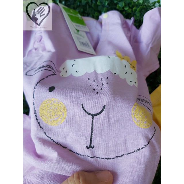 Bộ bé gái tay lỡ đáp đũng Lullaby, 100% cotton cao cấp mềm mát