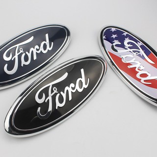 Sản phẩm  Biểu Tượng Logo Ốp Ford  truớc xe (23cm X 9cm) có 3 mầu Đen, Cờ Mỹ và mầu Xanh ..