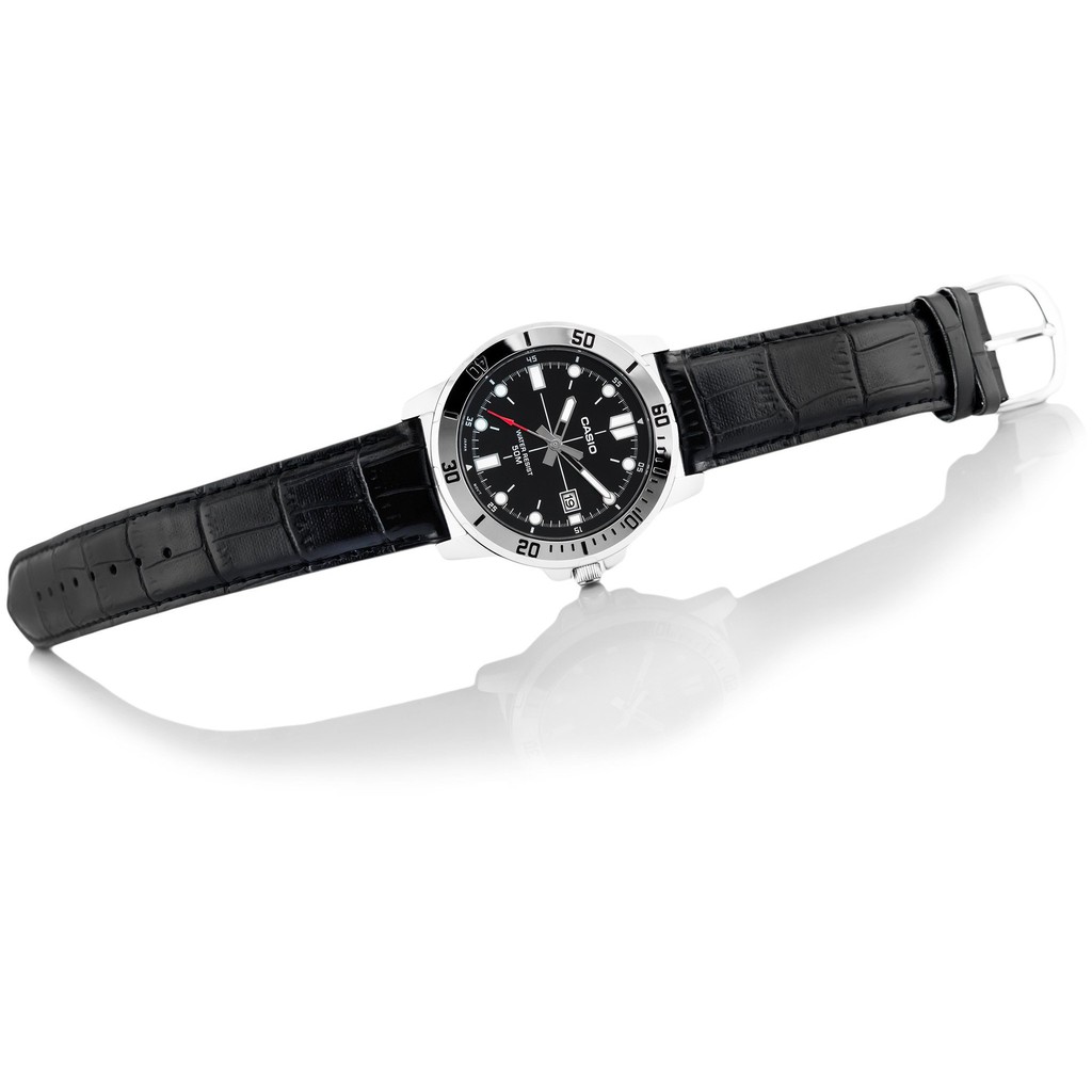 Đồng hồ nam dây da Casio Standard chính hãng Anh Khuê MTP-VD01L-1EVUDF (45mm)