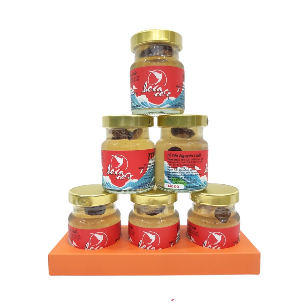 Hera Nest - Nước yến chưng Táo đỏ và 35% yến tươi