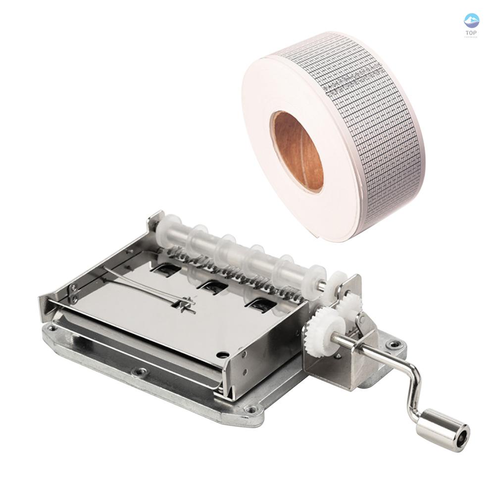 Hộp nhạc cơ 30 nốt kèm 20 cuộn băng giấy và hộp nhạc