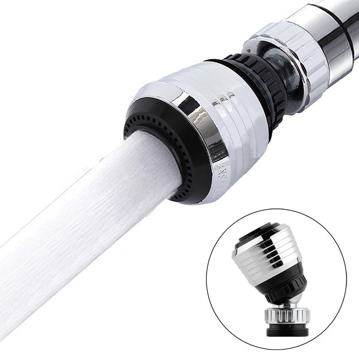 Đầu Lọc Tăng Áp Lực Nước Xoay Được 360 Độ - Vòi Sen Inox Phun Tia Tăng Áp Cho Vòi Nước Vòi Rửa Chén Bát