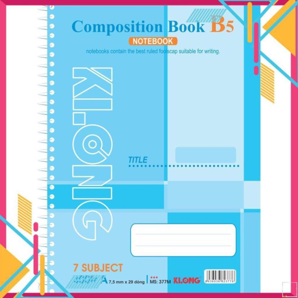 Sổ lò xo KLONG B5 400 trang; MS: 377