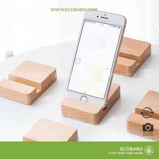 Giá gỗ kẹp đỡ điện thoại, ipad – ECOBABO [FREESHIP💓]
