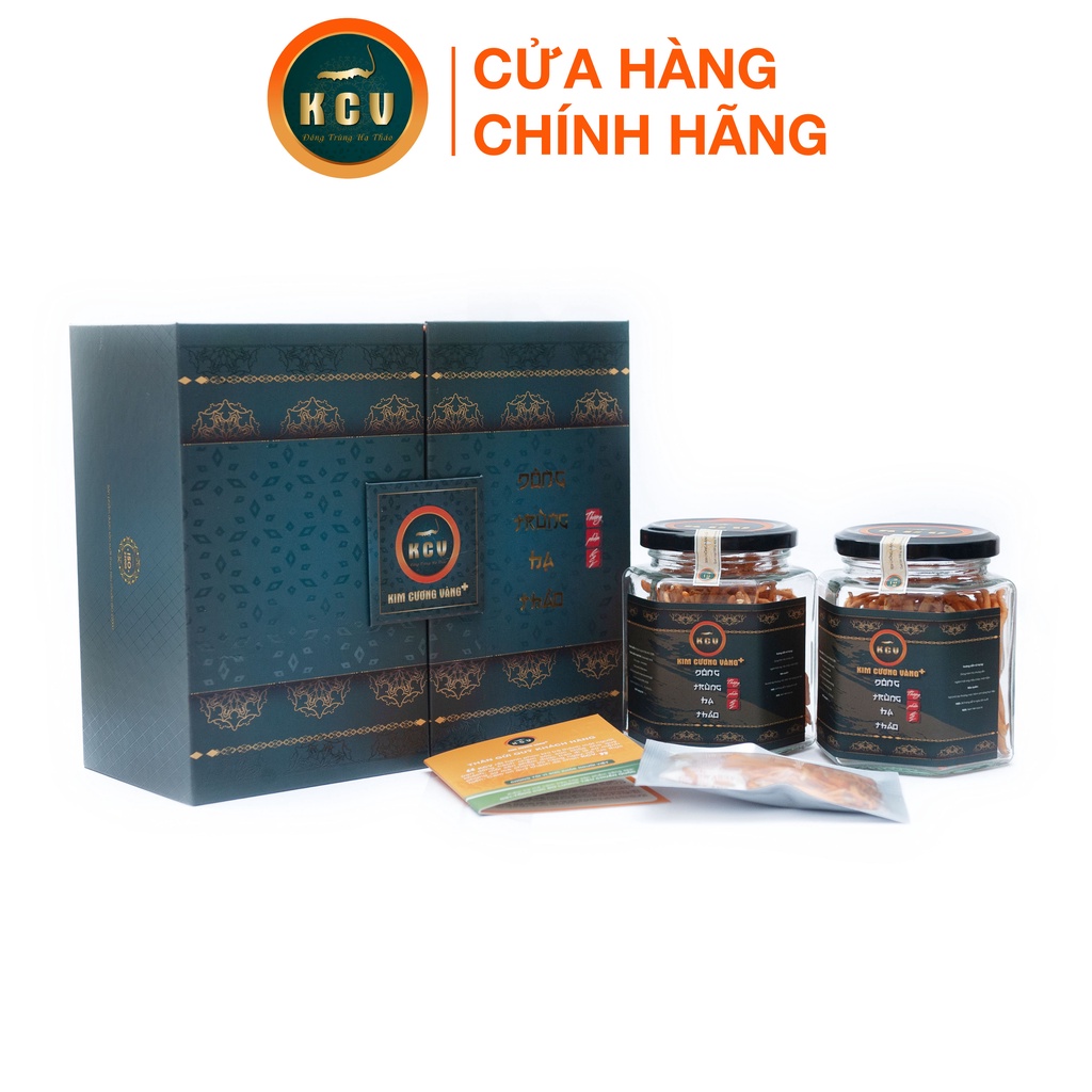 Đông Trùng Hạ Thảo Thượng Phẩm Kim Cương Vàng (15g x 2 Lọ)