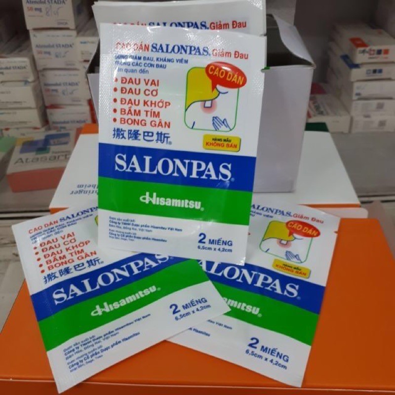 Cao dán Salonpas (gói 2miếng) mẫu