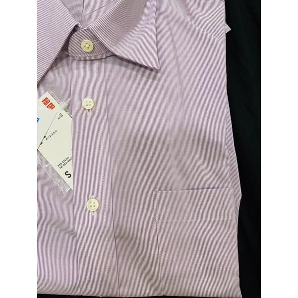 Áo sơ mi nam ngắn tay  UNIQLO Strive kẻ sọc - kẻ vuông