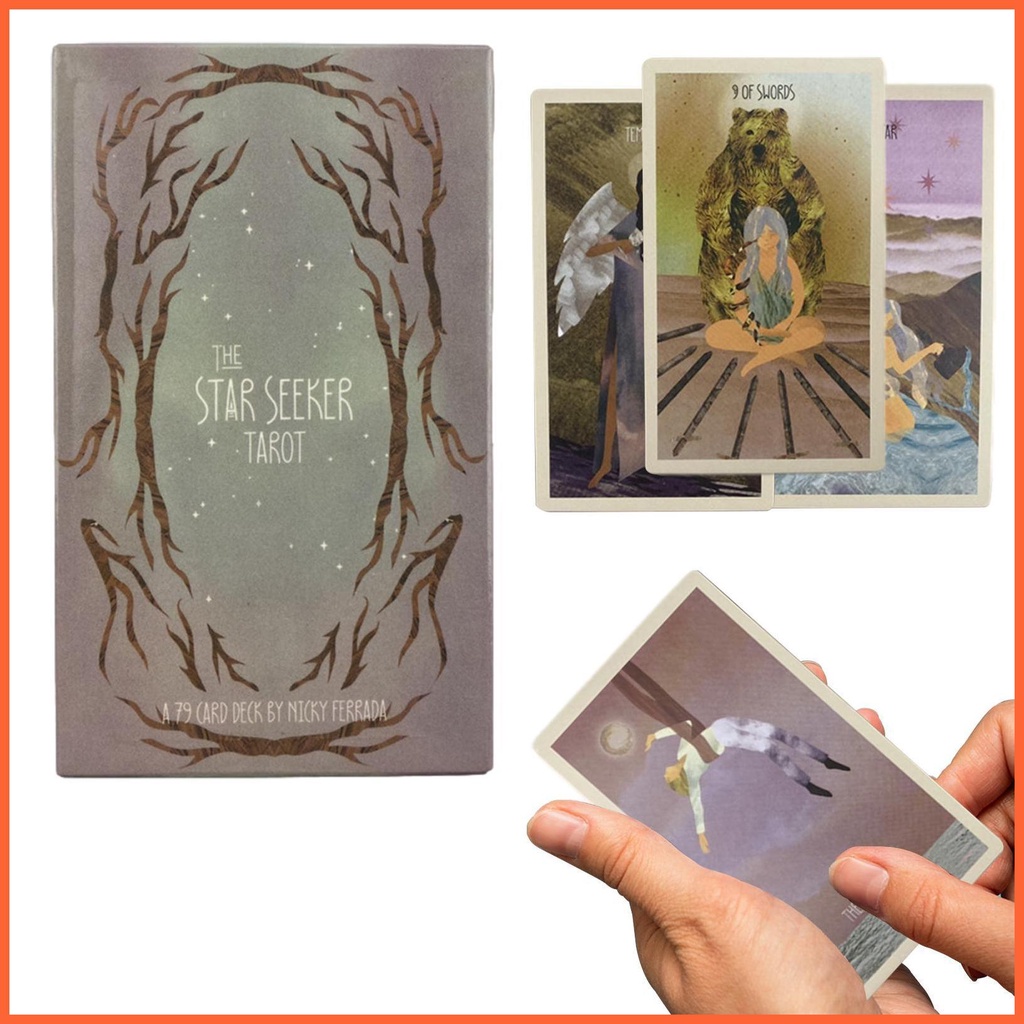 Bộ Bài Tarot 78 Lá Tiếng Anh Đầy Sao Oracle