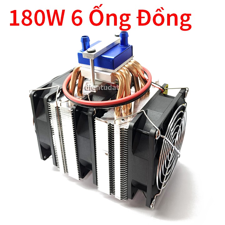 Bộ Tản Nhiệt Sò Nóng Lạnh Làm Mát Nước 6 Ống Đồng 180W - D258