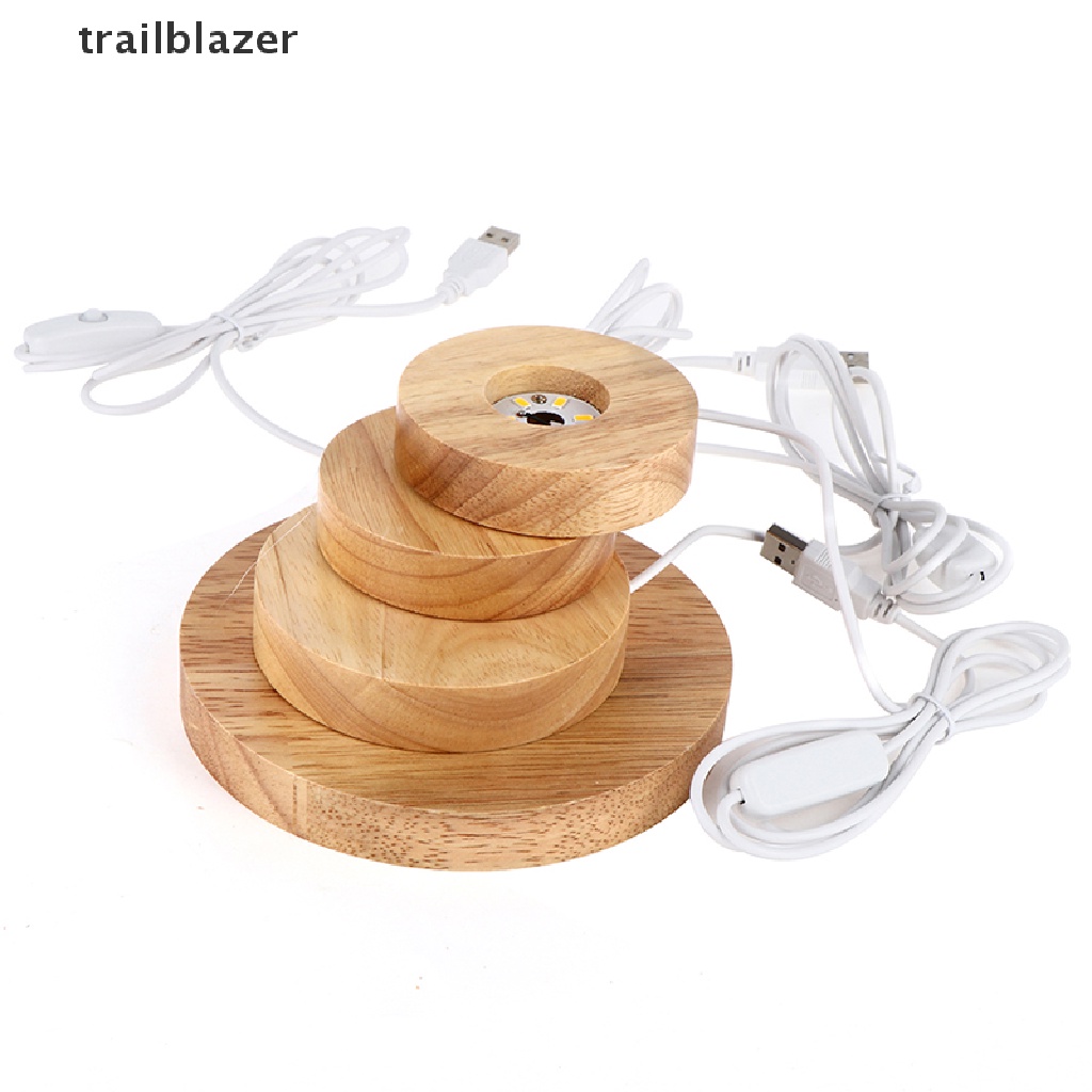 Đế Đèn LED Bằng Gỗ Có Thể Sạc Lại Kèm Giá Đỡ Tiện Dụng