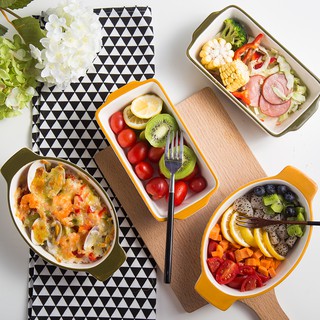 KHAY NƯỚNG SỨ HỌA TIẾT