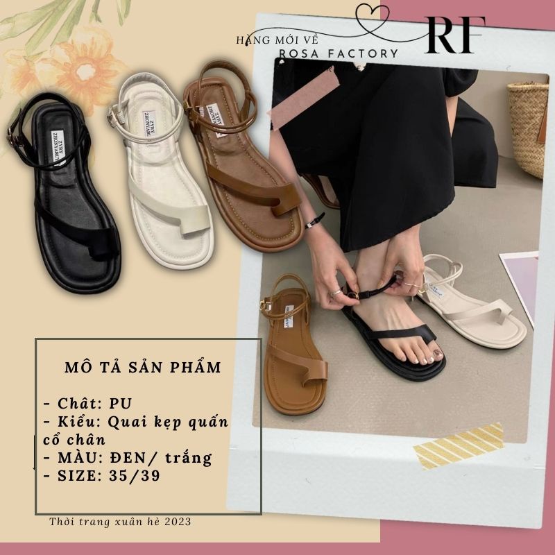 Giày sandal học sinh quai ống dôi xỏ ngón xéo SD-0320