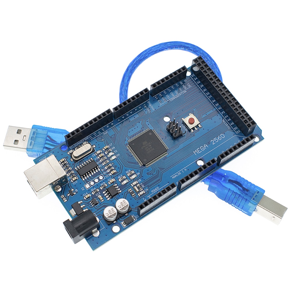 Mạch Robot Tenstar Ch340G Mega 2560 R3 Mega2560 Rev3 Atmega2560-16Au + Cáp Usb Cho Arduino