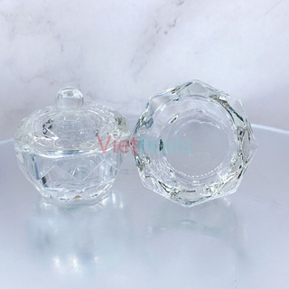 Hủ thủy tinh đựng lưu huỳnh làm móng tay