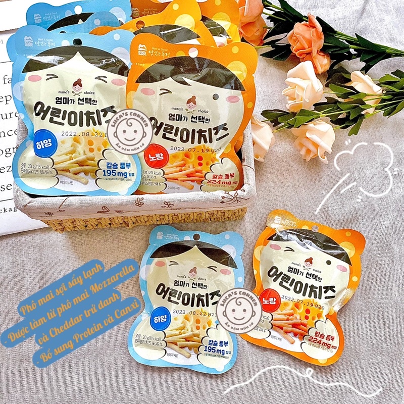 Phô mai sợi sấy lạnh Well & Good Hàn Quốc cho bé ăn dặm