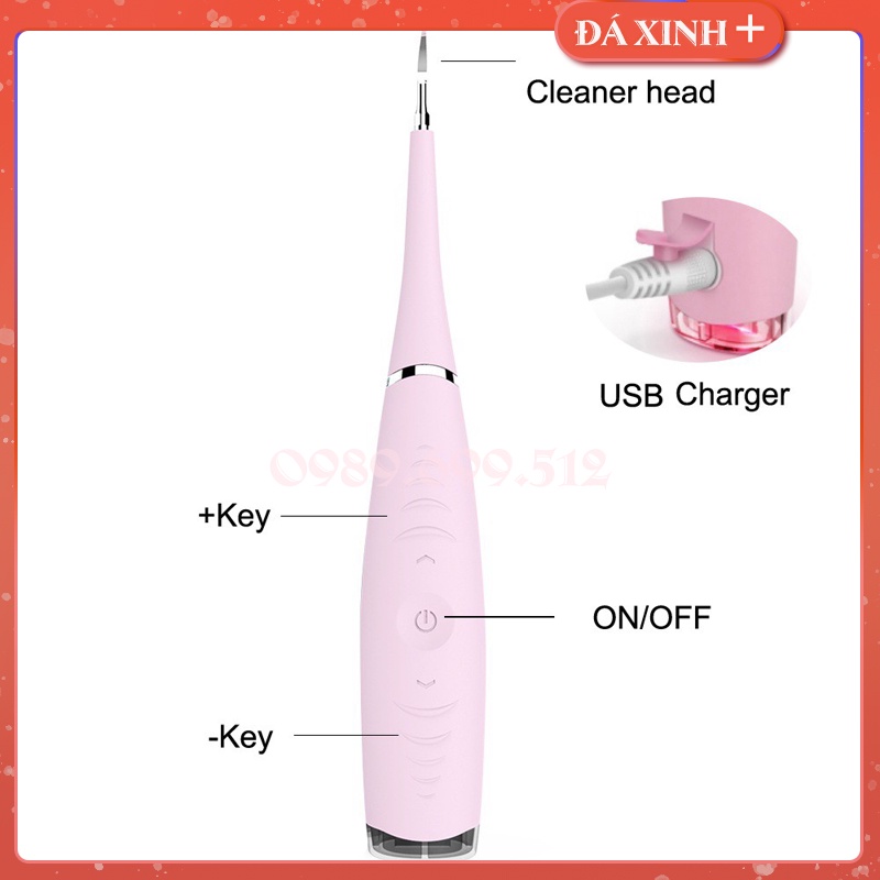 Máy Lấy Cao Răng Cầm Tay Mini - Vệ Sinh Răng - Kẽ Răng Siêu Tiện Dụng ( Tự Lấy Cao Răng Tại Nhà )
