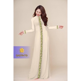 Vải Áo Dài Tằm Ý, Lụa Nhật  QAD76