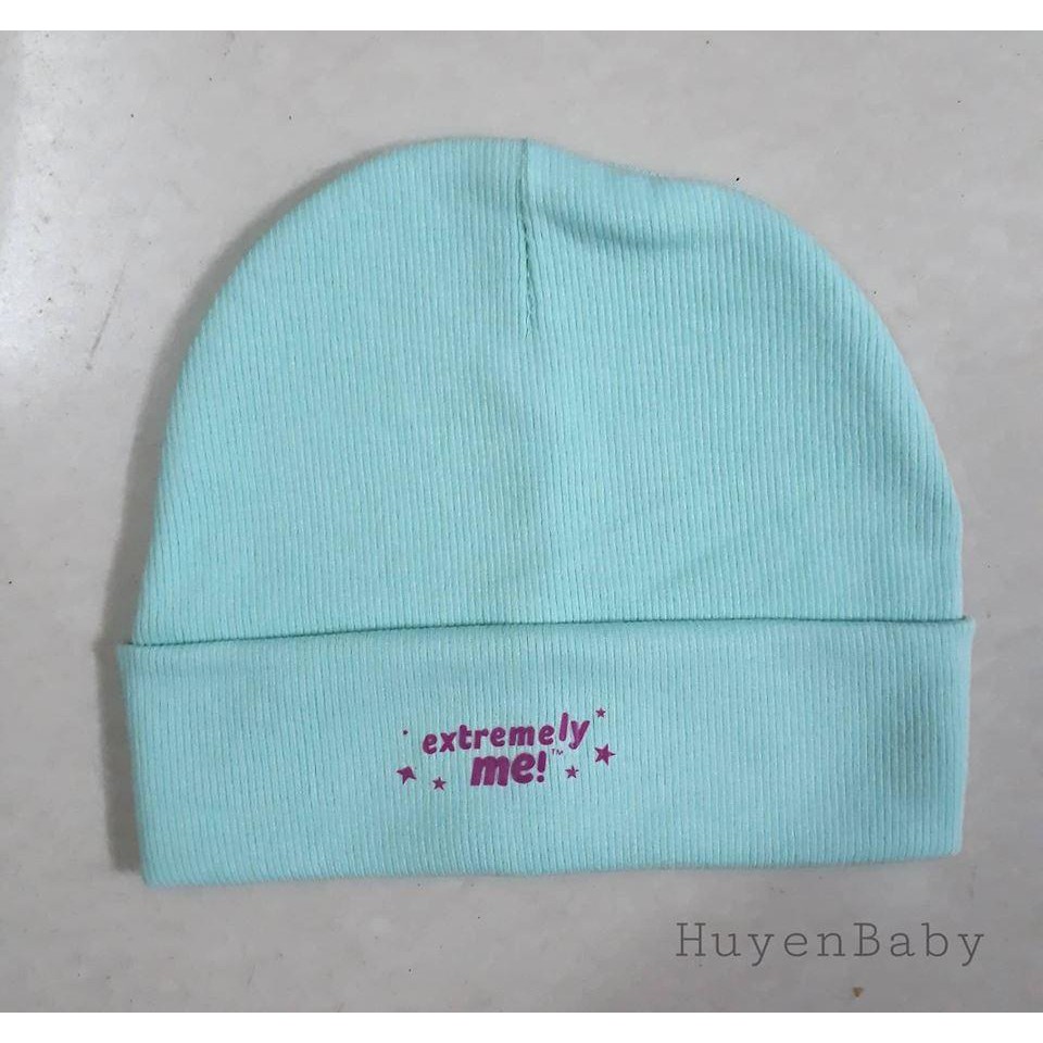 Mũ sơ sinh cotton nỉ cao cấp mềm mại, dày ấm cho bé trai, bé gái