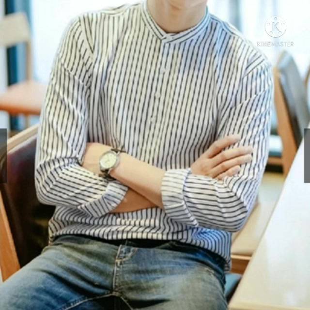 Áo sơ mi nam dài tay cổ tàu, cổ trụ thời trang Hàn Quốc | BigBuy360 - bigbuy360.vn