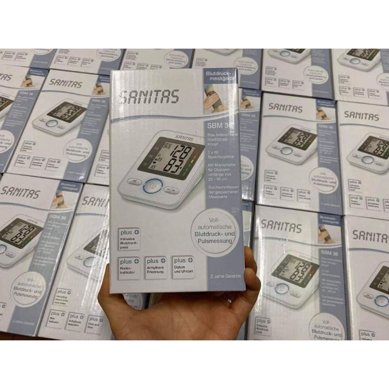 MÁY ĐO HUYẾT ÁP TỰ ĐỘNG DÙNG CHO BẮP TAY SANITAS SBM36
