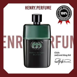 ⛅ nước hoa gucci guilty black pour homme 5ml/10ml/20ml ®️