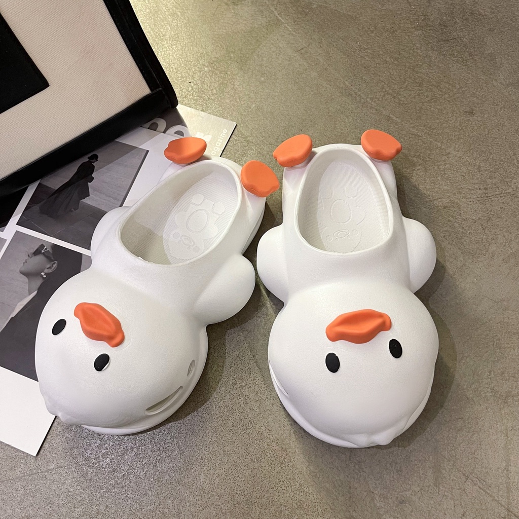 🐣Dép Vịt🐣 Dép Nữ Họa Tiết Hoạt Hình Dễ Thương