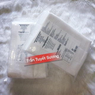 Bông tẩy trang muji - hàng xách tay nhật bản