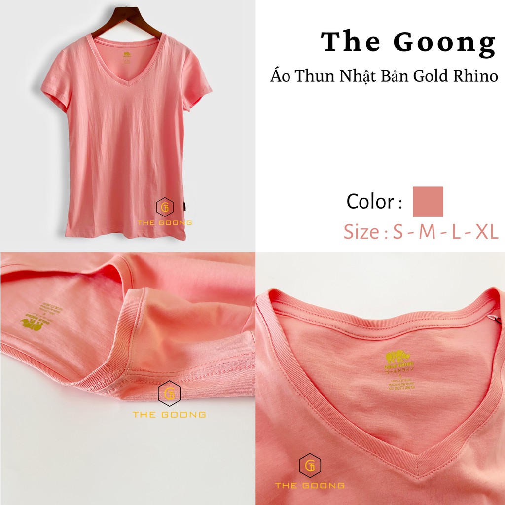 ÁO THUN TRƠN NỮ NHẬT BẢN 100% COTTON THOÁNG MÁT - CỔ TIM - CAROT | BigBuy360 - bigbuy360.vn