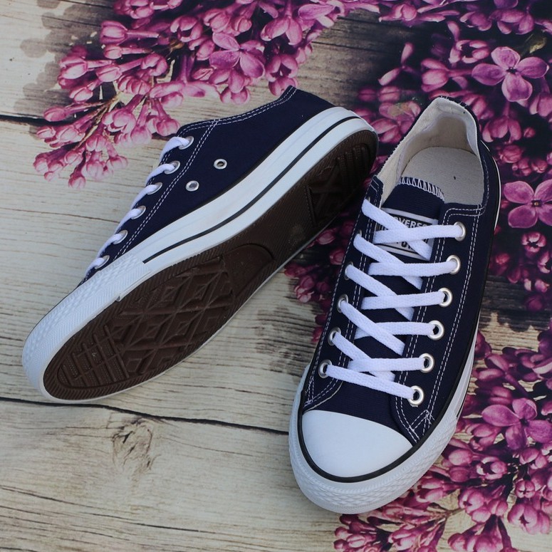 Giày CVS Xanh Đậm Nam Cổ Thấp (tặng kèm 3 đôi tất)