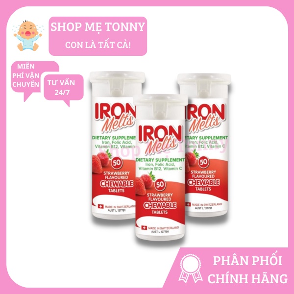 Sắt ngậm Iron Melts Úc vị dâu