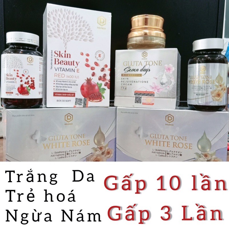 Viên Uống SKIN BEAUTY VITAMIN E - giúp chống lão hóa , làm đẹp da.(Hộp 30 viên )