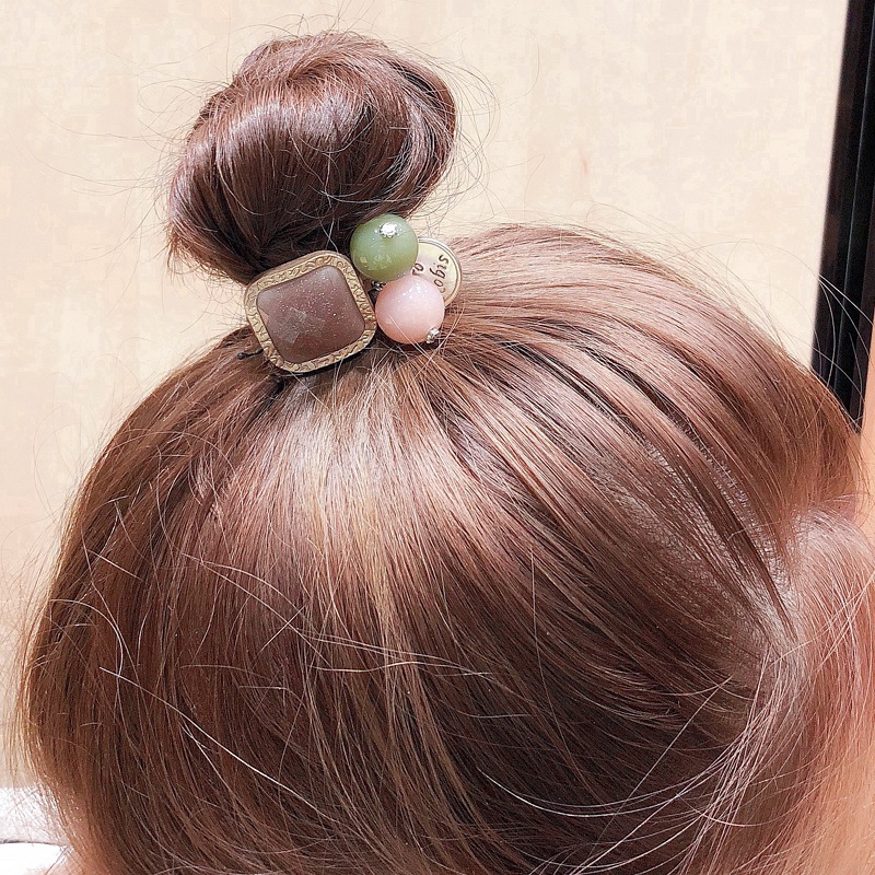 Dây Buộc Tóc Đính Đá Hợp Thời Trang Cho Nữ