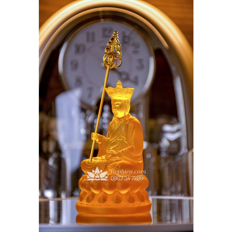 Tượng Lưu Ly Địa Tạng Vương Bồ Tát Để Taplo Xe Hơi